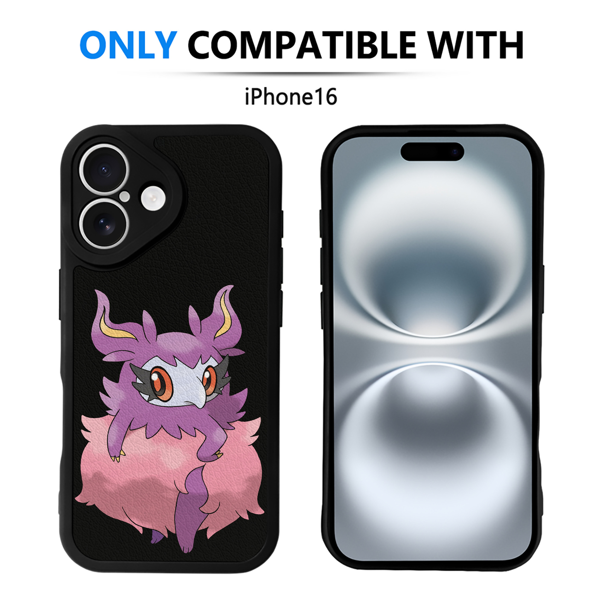 （画像用） ポケットモンスター Pokémon 【iPhone 16シリーズ対応】シリコンスマホケース（レザー調） 材質：シリコン